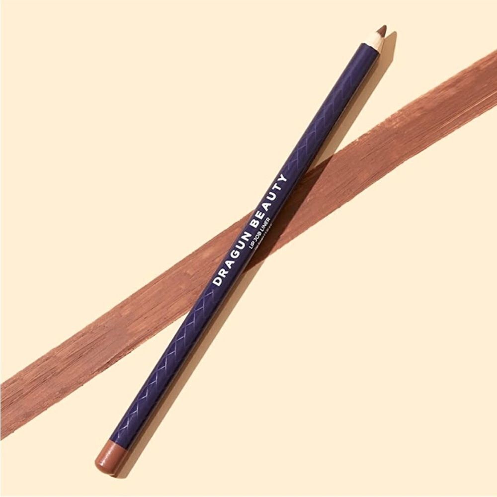 Dragon beauty lip liner plus lip pencil sharpener NWT Ipsy bag color brown
